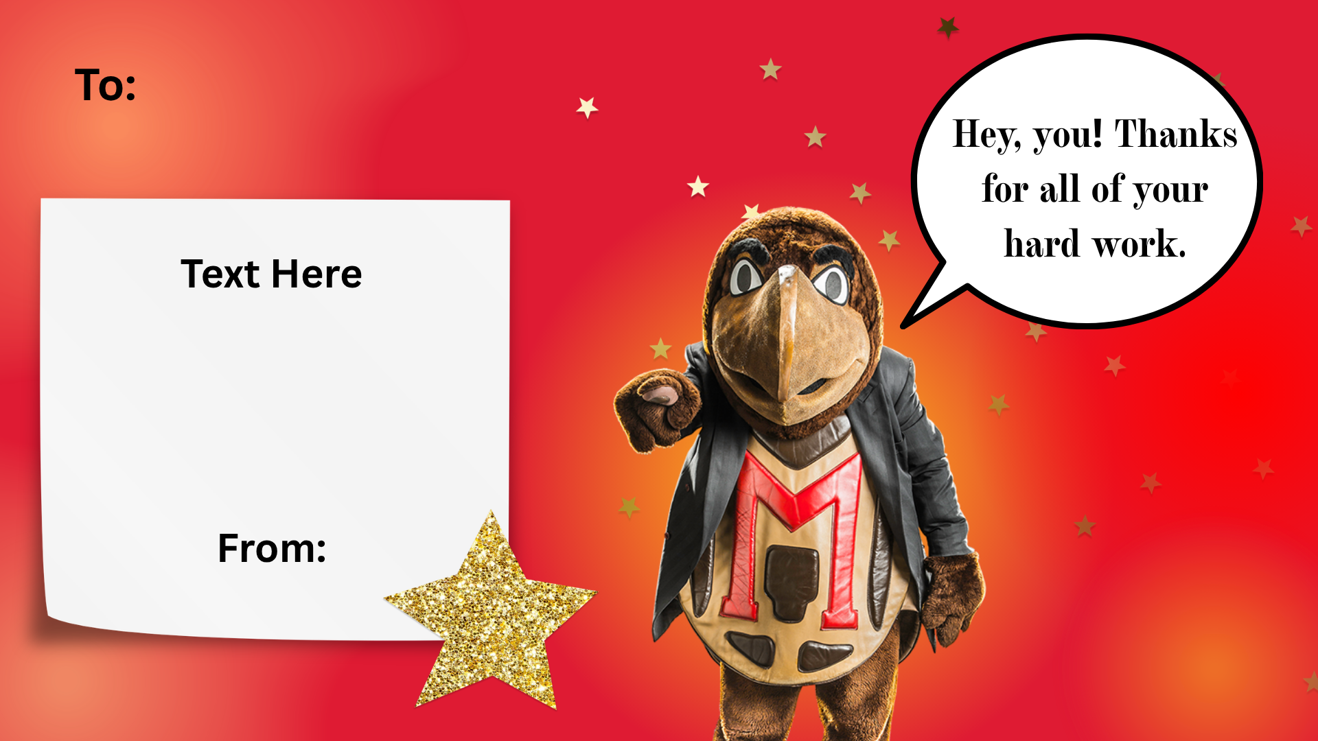Hey You Testudo Postcard