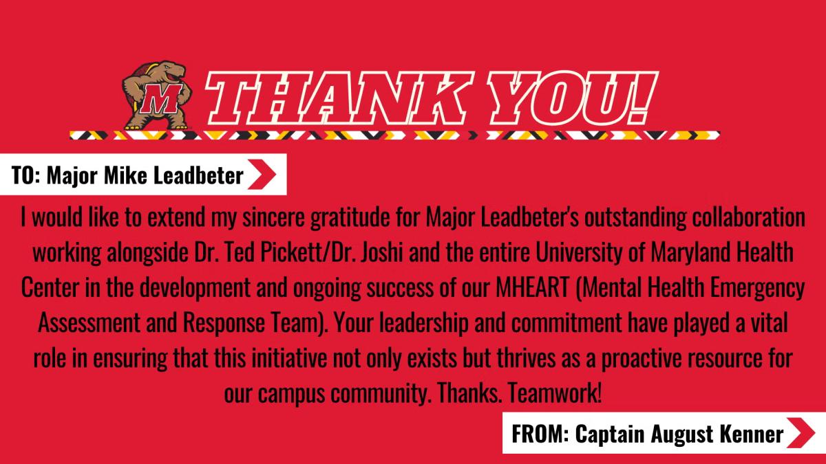 Major Mike Leadbeter
