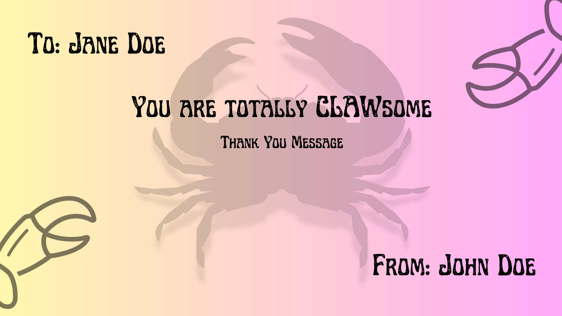 CLAWsome Thank You