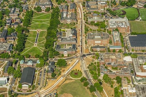 Aerial UMD Campus