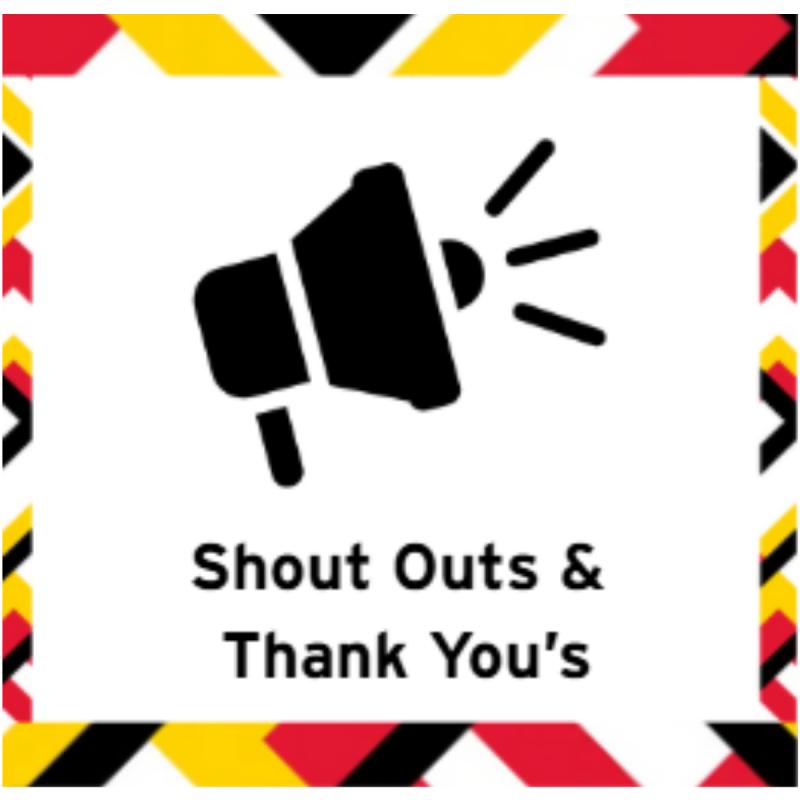 Shout Outs & Thank You's Logo